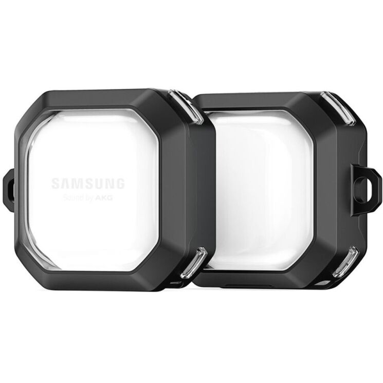 Защитный чехол DUX DUCIS SECC Series для Samsung Galaxy Buds Live / Buds Pro / Buds 2 / Buds 2 Pro / Buds FE - Black: фото 2 из 15
