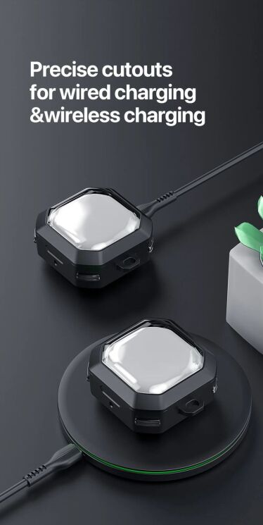 Захисний чохол DUX DUCIS SECC Series для Samsung Galaxy Buds Live / Buds Pro / Buds 2 / Buds 2 Pro / Buds FE - Green: фото 12 з 15