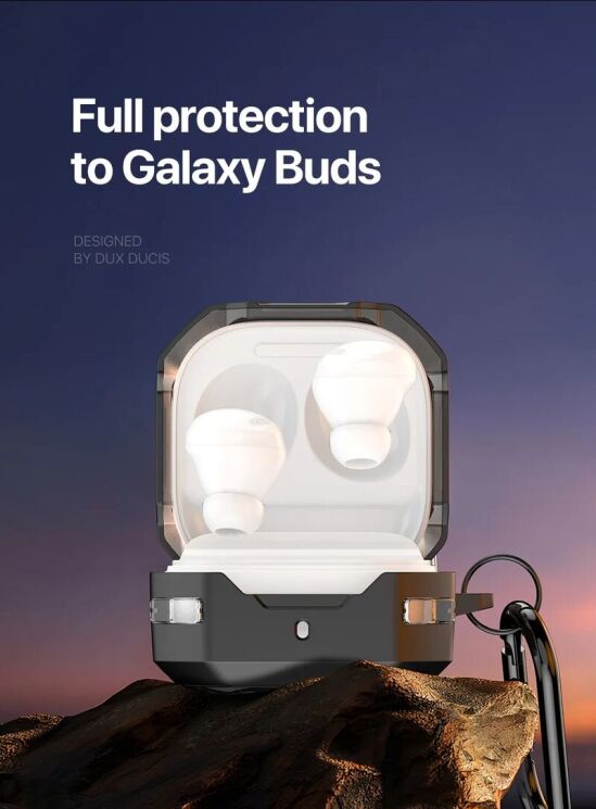 Захисний чохол DUX DUCIS SECC Series для Samsung Galaxy Buds Live / Buds Pro / Buds 2 / Buds 2 Pro / Buds FE - Green: фото 5 з 15
