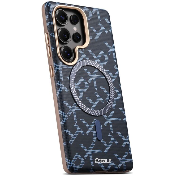 Захисний чохол ESEBLE Letter Pattern Magnetic для Samsung Galaxy S25 Ultra (S938) - Sapphire: фото 3 з 8