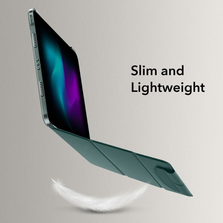 Защитный чехол ESR Ascend Trifold Case дл Apple iPad Air 13 M3/M2 (2025/2024) / Pro 12.9 (2021/2022) - Forest Green: фото 6 из 9