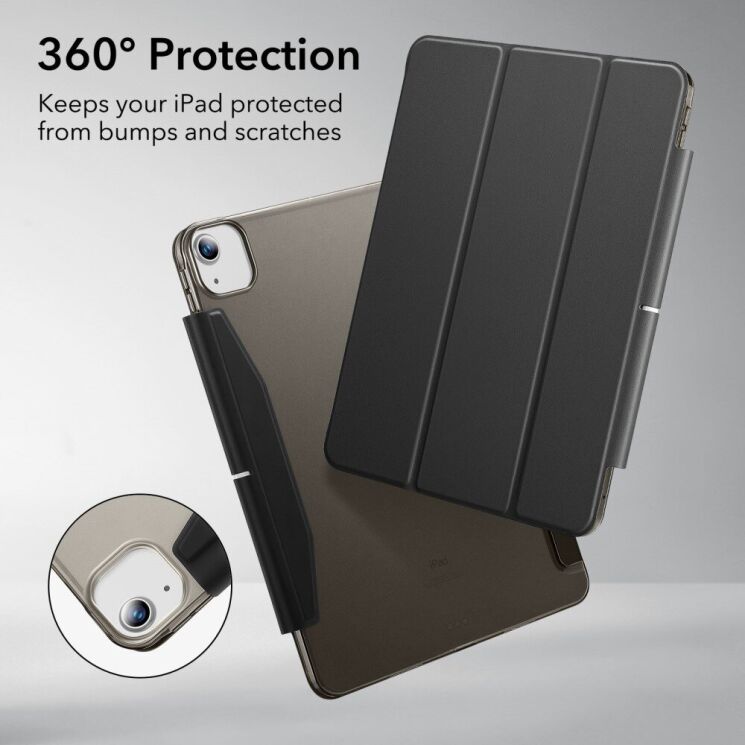 Защитный чехол ESR Ascend Trifold Case дл Apple iPad Air 13 M3/M2 (2025/2024) / Pro 12.9 (2021/2022) - Forest Green: фото 2 из 9