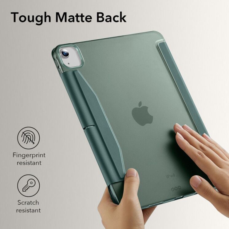 Защитный чехол ESR Ascend Trifold Case дл Apple iPad Air 13 M3/M2 (2025/2024) / Pro 12.9 (2021/2022) - Forest Green: фото 5 из 9