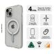 Захисний чохол Gear4 Crystal Palace Snap MagSafe для Apple iPhone 14 - Clear (337018C). Фото 8 з 15