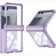 Защитный чехол GKK Airbag Clear Case для Samsung Galaxy Flip 8 - Transparent Purple (423524TV)