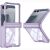 Защитный чехол GKK Airbag Clear Case для Samsung Galaxy Flip 8 - Transparent Purple: фото 1 из 8