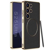 Защитный чехол GKK Electro Armor для Samsung Galaxy S25 Ultra (S938) - Carbon Fiber: фото 1 из 10