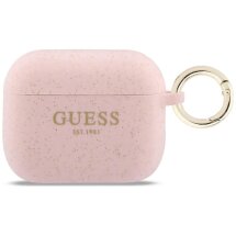 Защитный чехол Guess Silicone Glitter Ring для AirPods Pro 3 (GUAP3SGGEP) - Pink: фото 1 из 4