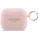Защитный чехол Guess Silicone Glitter Ring для AirPods Pro 3 (GUAP3SGGEP) - Pink (390169P). Фото 1 из 4