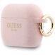 Защитный чехол Guess Silicone Glitter Ring для AirPods Pro 3 (GUAP3SGGEP) - Pink (390169P). Фото 3 из 4