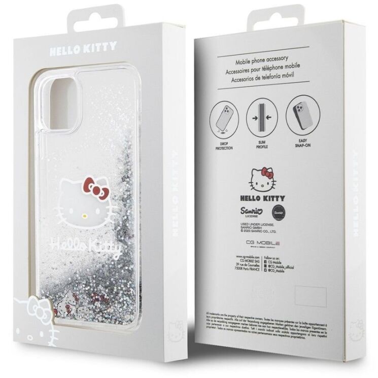 Захисний чохол Hello Kitty Liquid Glitter для Apple iPhone 11 - Transparent: фото 8 з 8