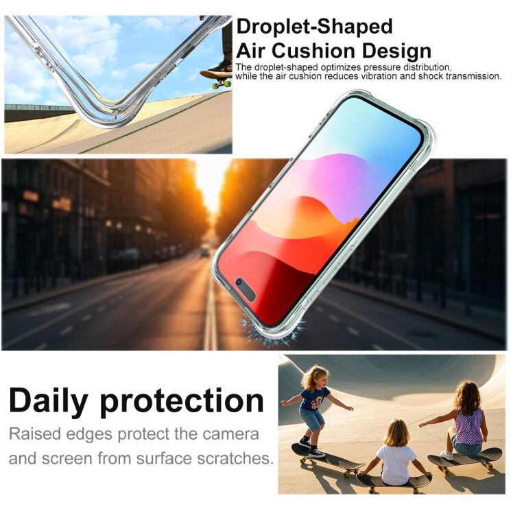 Защитный чехол IMAK Airbag MAX Case для Apple iPhone 17 - Transparent: фото 3 из 7