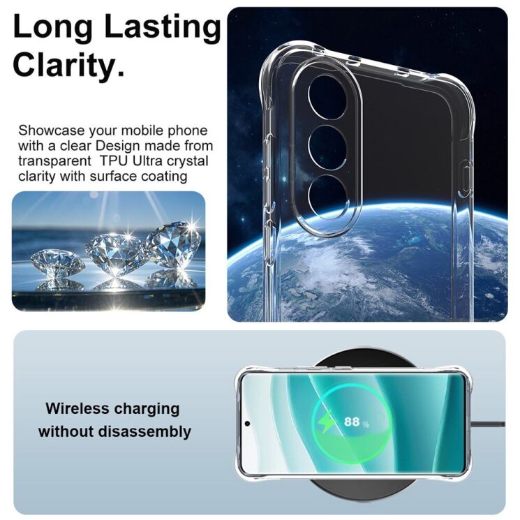 Захисний чохол IMAK Airbag MAX Case для OnePlus Nord 5 / Ace 5 Ultra - Transparent: фото 5 з 9