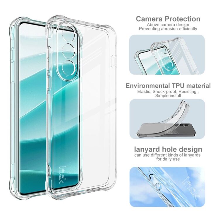 Захисний чохол IMAK Airbag MAX Case для OnePlus Nord 5 / Ace 5 Ultra - Transparent: фото 4 з 9