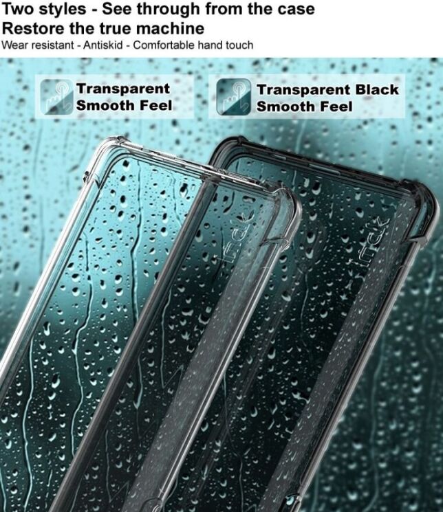 Защитный чехол IMAK Airbag MAX Case для Samsung Galaxy S22 Ultra (S908) - Transparent Black: фото 7 из 11