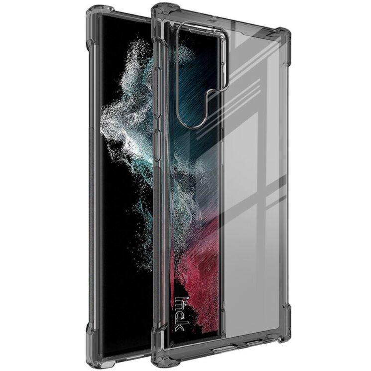 Защитный чехол IMAK Airbag MAX Case для Samsung Galaxy S22 Ultra (S908) - Transparent Black: фото 1 из 11