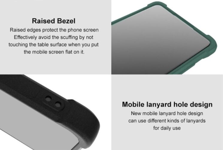 Защитный чехол IMAK Airbag Sand Case для OnePlus Ace 3V - Black: фото 10 из 11
