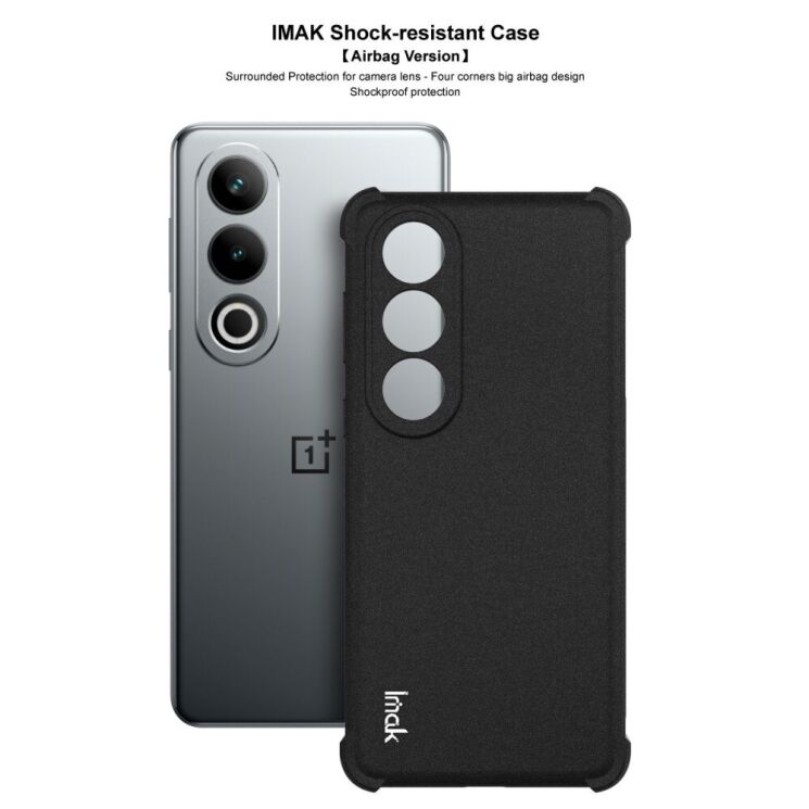Защитный чехол IMAK Airbag Sand Case для OnePlus Ace 3V - Black: фото 6 из 11