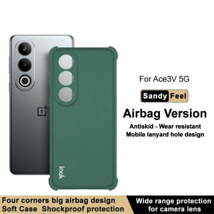 Защитный чехол IMAK Airbag Sand Case для OnePlus Ace 3V - Black: фото 5 из 11