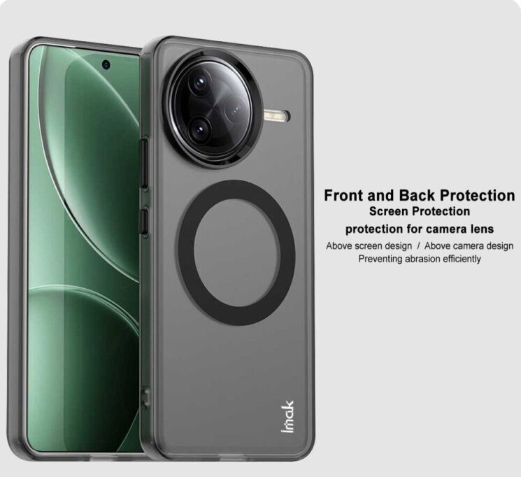 Защитный чехол IMAK Candy Series Magnetic для Xiaomi Poco F7 Ultra - Black: фото 8 из 9