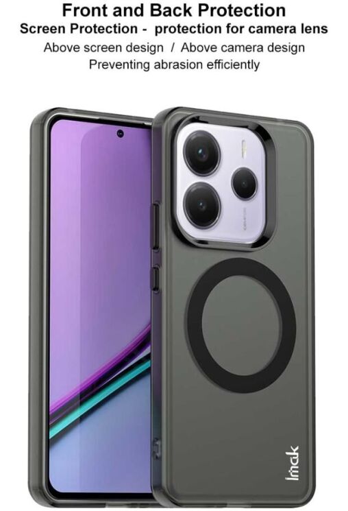 Защитный чехол IMAK Candy Series Magnetic для Xiaomi Redmi Note 14 5G - Black: фото 9 из 9