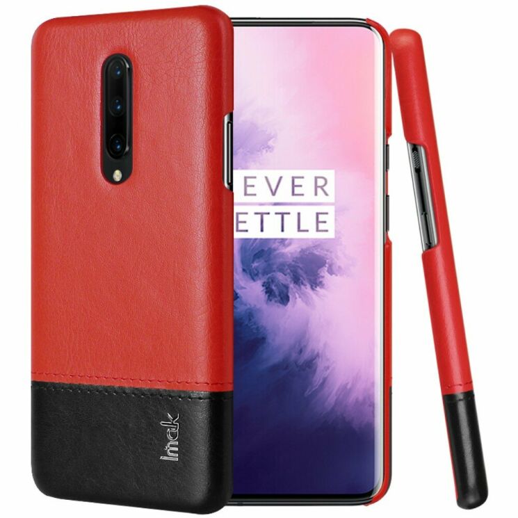 Захисний чохол IMAK Leather Series для OnePlus 7 Pro - Red: фото 1 з 14