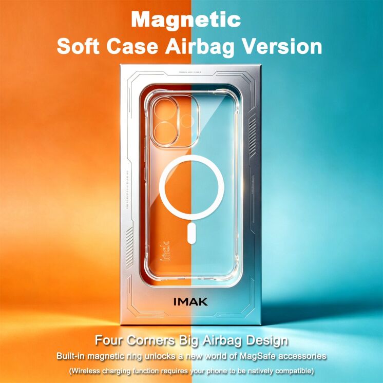 Захисний чохол IMAK Space Shield MagSafe для Xiaomi Redmi Note 17 Pro - Transparent: фото 3 з 12