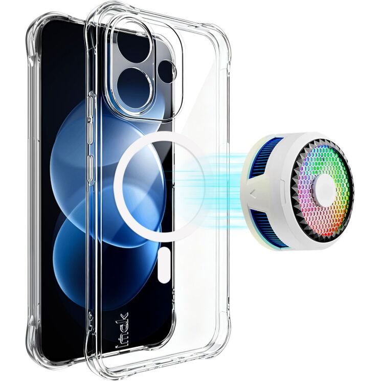 Захисний чохол IMAK Space Shield MagSafe для Xiaomi Redmi Note 17 Pro - Transparent: фото 2 з 12