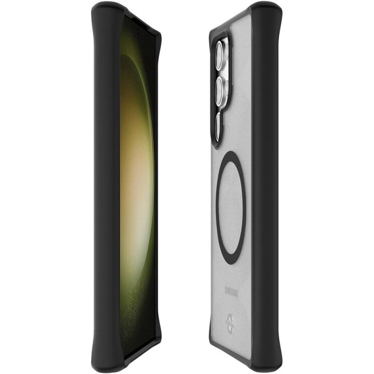 Захисний чохол ItSkins Hybrid R Frost with MagSafe для Samsung Galaxy S24 Ultra (S928) SGGB-HMFRT-BLCK - Black: фото 3 з 7