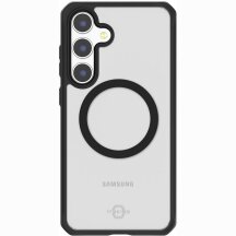 Защитный чехол ItSkins Hybrid R Solid with MagSafe для Samsung Galaxy S24 (S921) SGBP-HRSMA-PBTR - Transparent / Black: фото 1 из 8