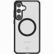 Защитный чехол ItSkins Hybrid R Solid with MagSafe для Samsung Galaxy S24 (S921) SGBP-HRSMA-PBTR - Transparent / Black (411701B). Фото 1 из 8