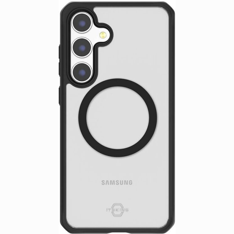 Защитный чехол ItSkins Hybrid R Solid with MagSafe для Samsung Galaxy S24 (S921) SGBP-HRSMA-PBTR - Transparent / Black (411701B) Защитный чехол ItSkins Hybrid R Solid with MagSafe для Samsung Galaxy S24 (S921) SGBP-HRSMA-PBTR - Transparent / Black: фото 1 из 8