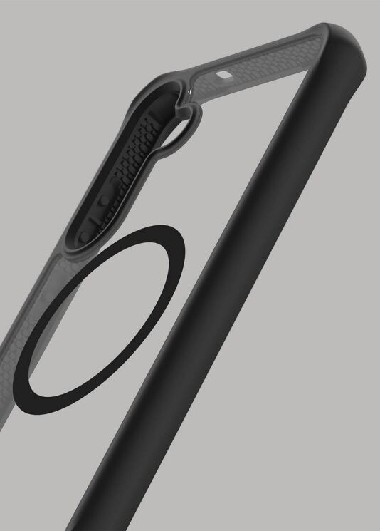 Защитный чехол ItSkins Hybrid R Solid with MagSafe для Samsung Galaxy S24 (S921) SGBP-HRSMA-PBTR - Transparent / Black (411701B) Защитный чехол ItSkins Hybrid R Solid with MagSafe для Samsung Galaxy S24 (S921) SGBP-HRSMA-PBTR - Transparent / Black: фото 4 из 8