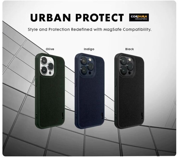 Защитный чехол Laut URBAN PROTECT для Apple iPhone 15 - Black: фото 5 из 10