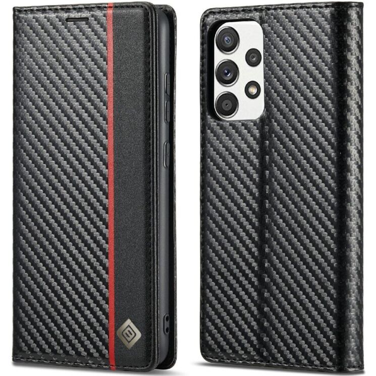 Защитный чехол LC.IMEEKE Carbon Fiber для Samsung Galaxy A52 (A525) / A52s (A528) - Vertical Stripe: фото 1 из 7