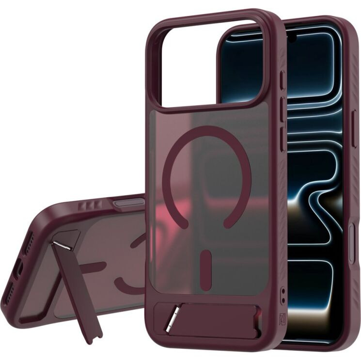 Захисний чохол LEREACH Le-Chic Series для iPhone 18 Pro Max / 17 Pro Max - Dark Cherry: фото 1 з 18