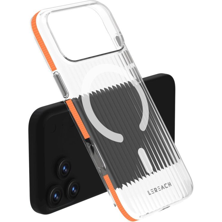 Захисний чохол LEREACH TOC Magnetic для iPhone 17 Pro Max - Orange: фото 1 з 9