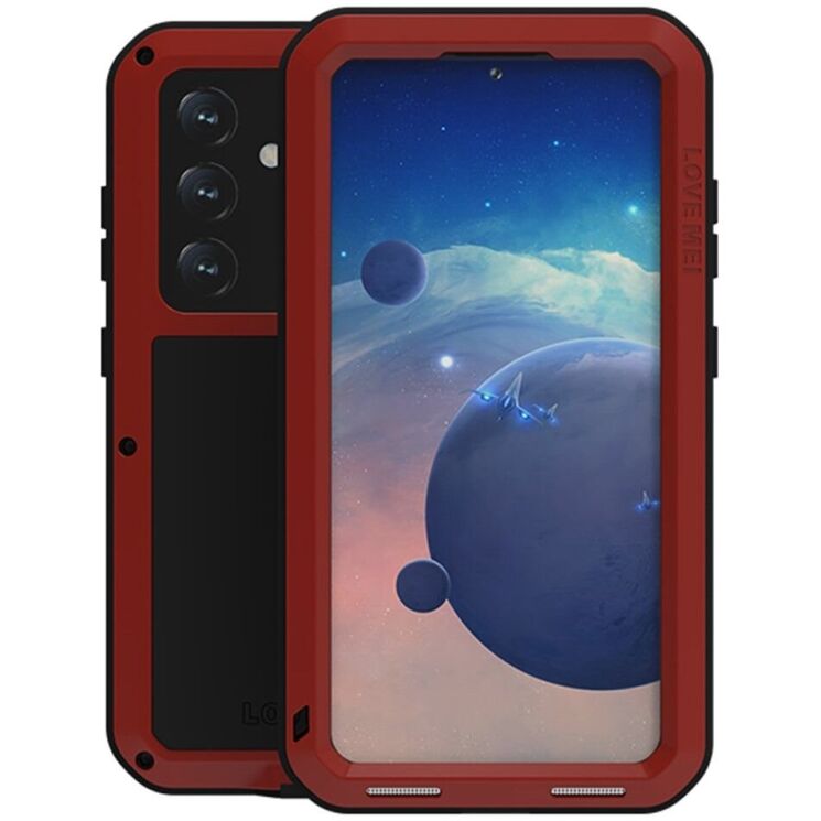 Защитный чехол LOVE MEI Powerful для Samsung Galaxy S24 (S921) - Red: фото 1 из 9