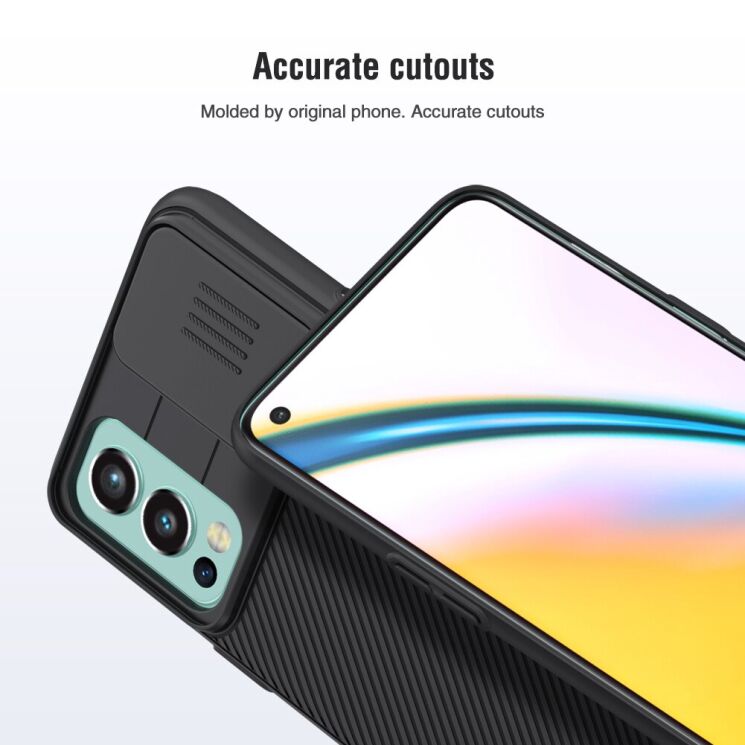 Захисний чохол NILLKIN CamShield Case для OnePlus Nord 2 - Black: фото 10 з 19