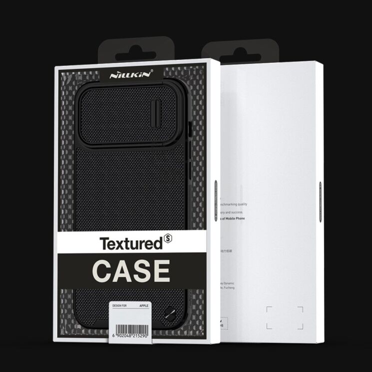 Защитный чехол NILLKIN Textured Case S для Apple iPhone 14 Pro Max - Black: фото 12 из 12
