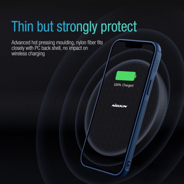 Защитный чехол NILLKIN Textured Case S для Apple iPhone 14 Pro Max - Black: фото 6 из 12
