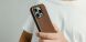 Защитный чехол Nomad Modern Leather Case для Apple iPhone 16 Pro (NM01697985) - Black (380004B). Фото 9 из 12
