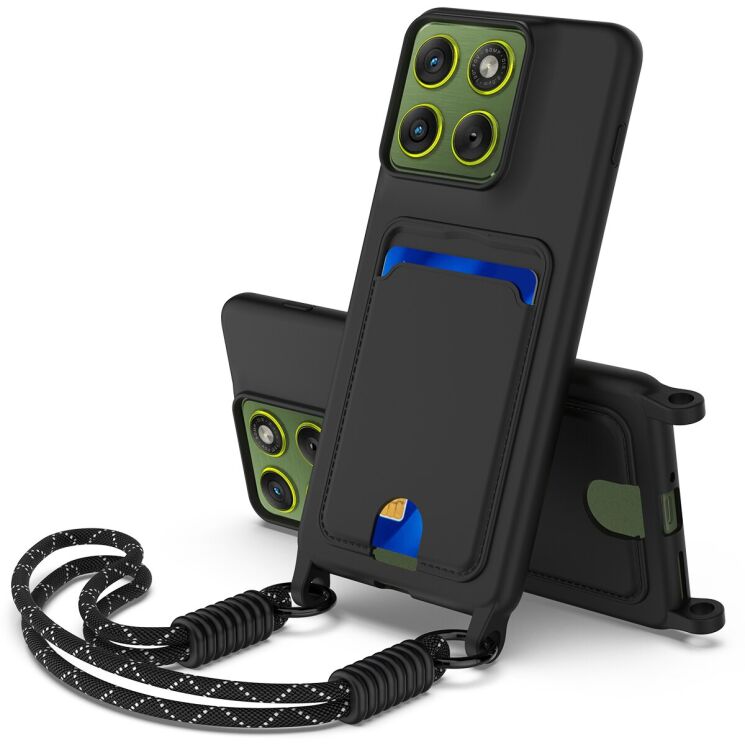 Защитный чехол Reframe Silicone Holder для Motorola Edge 70 - Black: фото 1 из 8