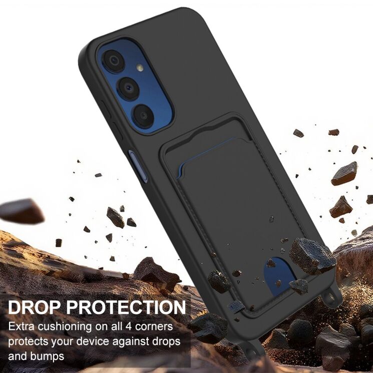 Захисний чохол Reframe Silicone Holder для Samsung Galaxy A55 (A556) - Black: фото 5 з 7