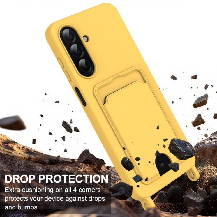 Защитный чехол Reframe Silicone Holder для Samsung Galaxy A57 (A576) - Black: фото 5 из 7