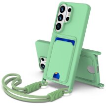 Защитный чехол Reframe Silicone Holder для Samsung Galaxy S26 Ultra - Green: фото 1 из 8