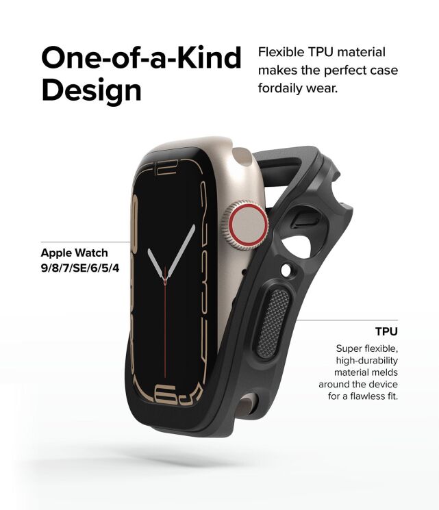 Захисний чохол Ringke Air Sports для Apple Watch 41 mm (7 / 8 / 9 Series) 8809848203497 - Dark Green (304815G) Захисний чохол Ringke Air Sports для Apple Watch 41 mm (7 / 8 / 9 Series) 8809848203497 - Dark Green: фото 5 з 11