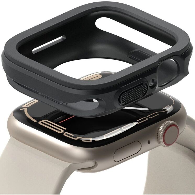 Защитный чехол Ringke Air Sports для Apple Watch 41 mm (7 / 8 / 9 Series) 8809848200670 - Black (304815B) Защитный чехол Ringke Air Sports для Apple Watch 41 mm (7 / 8 / 9 Series) 8809848200670 - Black: фото 1 из 11