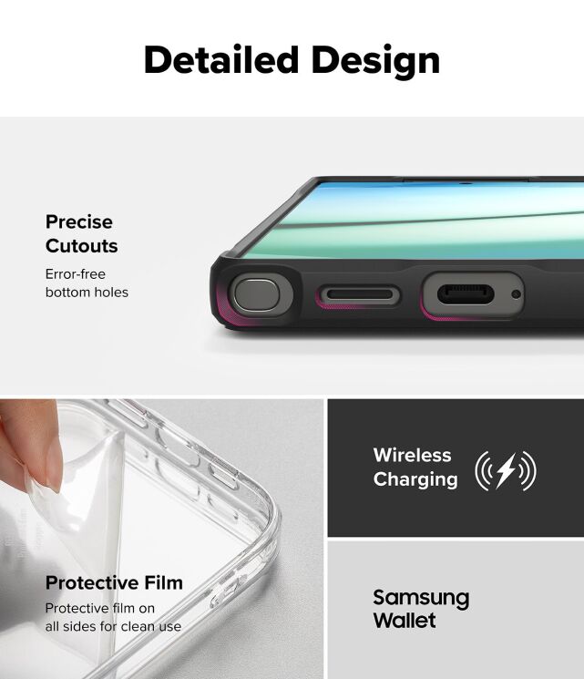 Защитный чехол Ringke Fusion Bold MagSafe для Samsung Galaxy S25 Ultra (S938) 8800274969094 - Black: фото 15 из 19