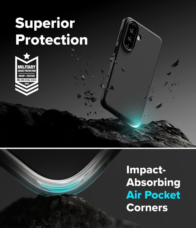 Защитный чехол Ringke Onyx для Samsung Galaxy A57 (A576) 8800328818101 - Black: фото 8 из 16